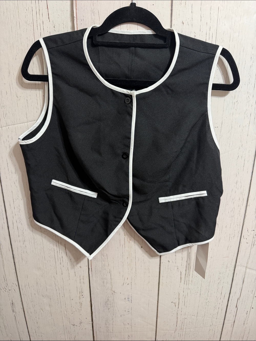NWT Yozy Black and White Vest